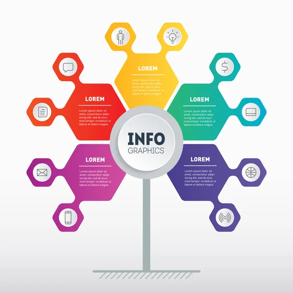 Ilustración Vectorial Del Desarrollo Crecimiento Las Empresas — Archivo Imágenes Vectoriales