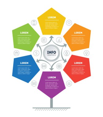 Dikey Zaman Çizelgesi bilgi grafikleri. Gelişim ağacı ve iş büyüme. Eğilimlerin zaman çizgisi. Seçenekler, parçalar, adımlar veya süreçler ile Eko İş kavramı