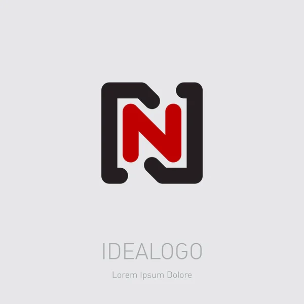 Vector Design Element Icon Initial Monogram Logotype Vector Illustration — Stock Vector