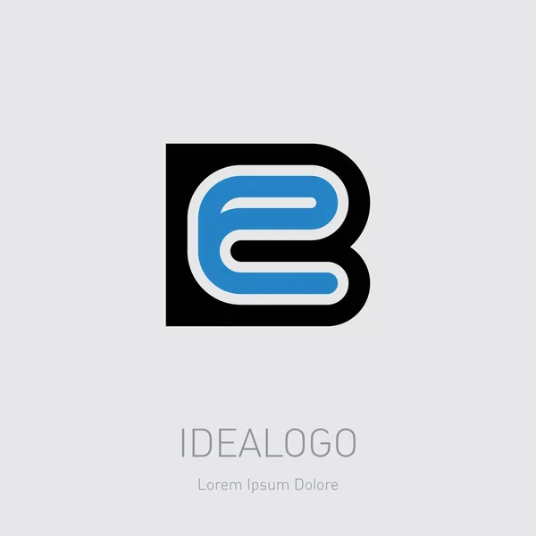 Είναι Γράμματα Δημιουργική Εταιρική Λογότυπο Διάνυσμα Απεικόνιση — Διανυσματικό Αρχείο