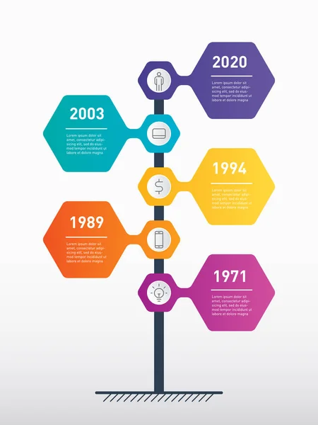 Modello Web Albero Grafico Informativo Diagramma Infografica Della Tecnologia Del — Vettoriale Stock