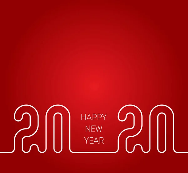 2020 Καλή Εικόνα Διάνυσμα Ευτυχισμένο Νέο Έτος — Διανυσματικό Αρχείο