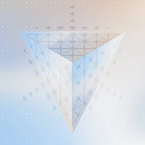 Abstraktní Strukturovaný Trojúhelník Jako Pozadí — Stockový vektor