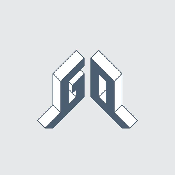 Monochromatyczne Szare Logo Prosta Konstrukcja Wektora — Wektor stockowy