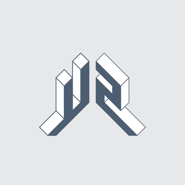 Monochrome Logotype Векторный Дизайн Сером Фоне — стоковый вектор