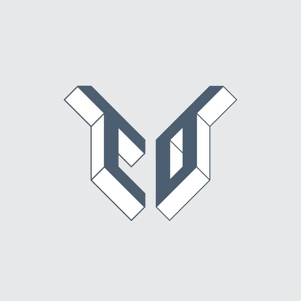 Simples Cinza Monocromático Logo Design Vetor Negócios —  Vetores de Stock