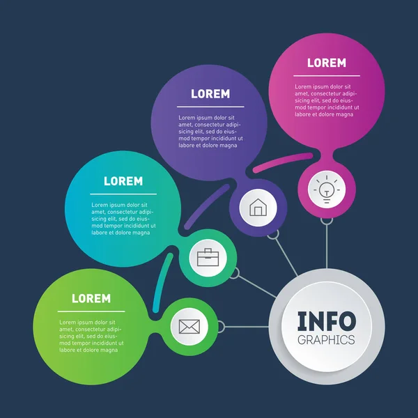 Einfache Infografik Vektordesign — Stockvektor