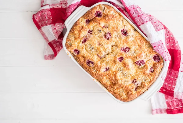 Casseruola da fiocchi di latte con bacche — Foto Stock