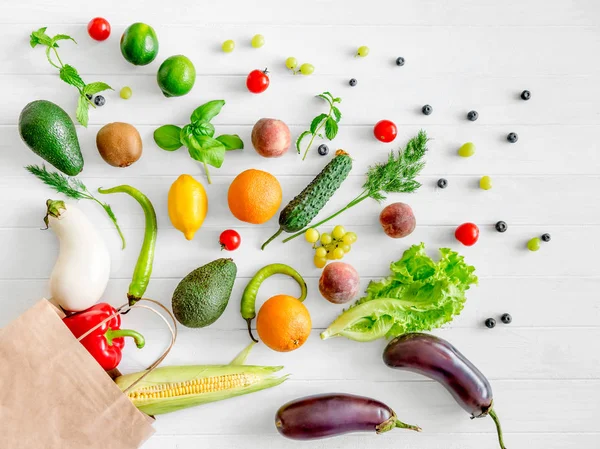 Hälsosam ekologisk näringsrik kost — Stockfoto