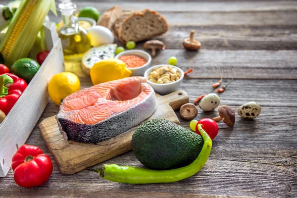 Gezonde organische voedzaam dieet — Stockfoto