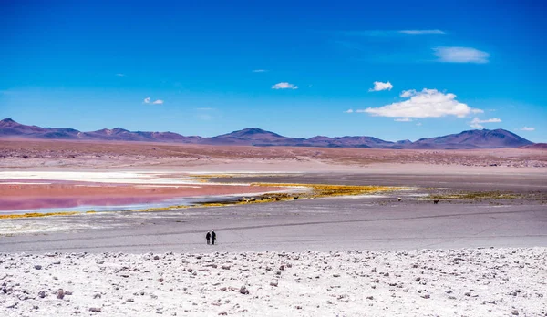 Twee mensen op Colorado lagune — Stockfoto