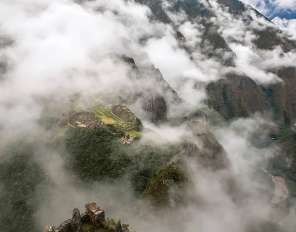 Aerial kilátás Machu Picchu — Stock Fotó