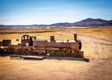Büyük mezarlık, Uyuni, Bolivya tren