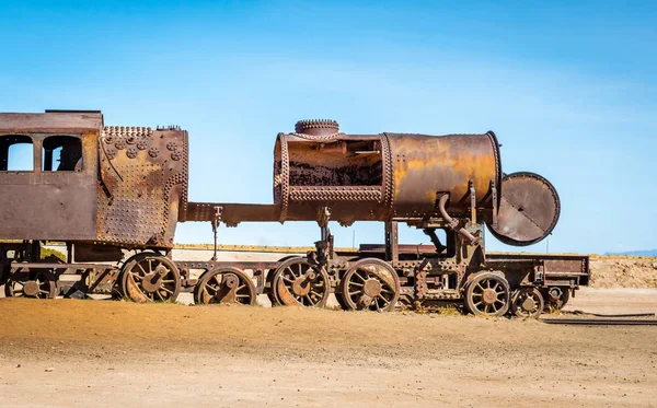 Cementerio de trenes abandonados, Uyuni, Bolivia — Foto de Stock