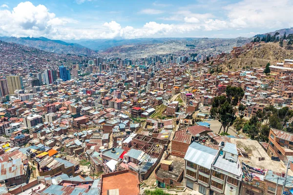Вид на місто Ла-Пас, Болівія — стокове фото