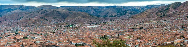 Vista panorámica de la ciudad Cusco — Foto de Stock