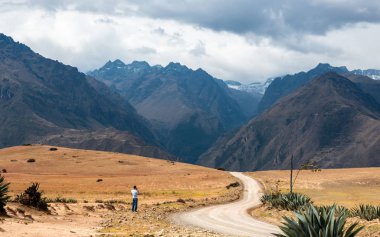 Ait mointains Peru turist alarak fotoğraf
