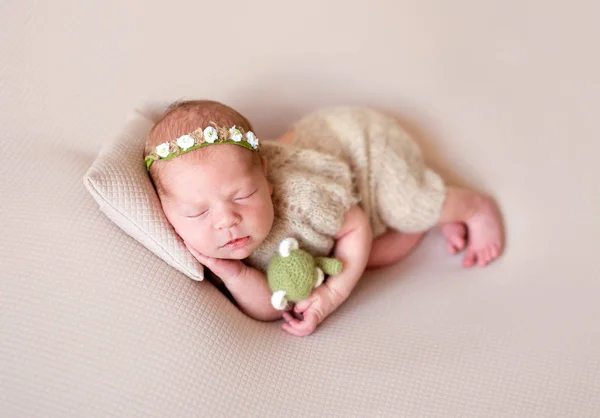 Cute child in jumpsuit — Stock Photo, Image