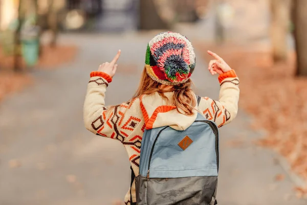 Back view of school child — Stock Photo, Image