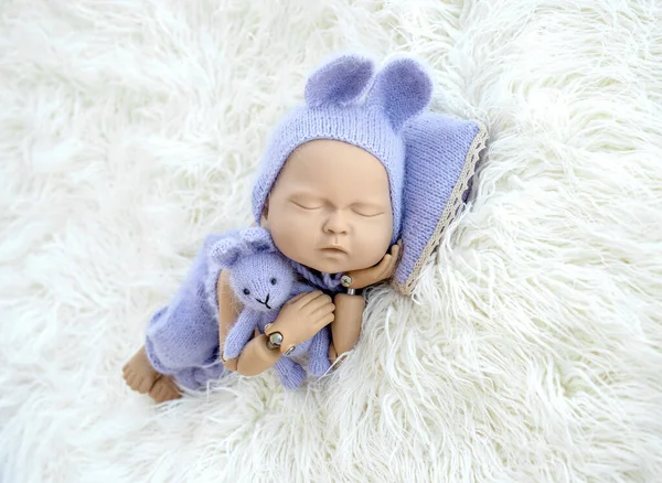 A fényképhez pózoló baba próbababája — Stock Fotó