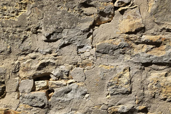Konsystencja Bardzo Stary Kamienny Mur Praga Republika Czeska — Zdjęcie stockowe