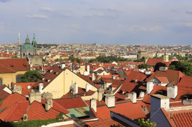 Prag'ın güzel manzarasını