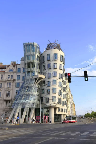 Prague Czech Republic July 2018 View Dancing House Ginger Fred — Stock Photo, Image