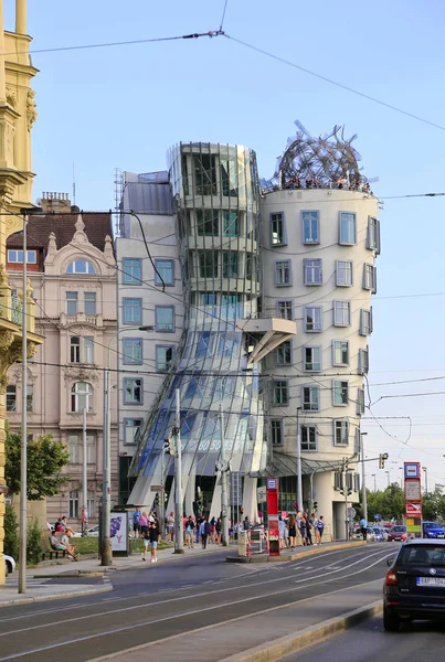 Prague República Checa Julho 2018 Vista Sobre Casa Dançante Ginger — Fotografia de Stock