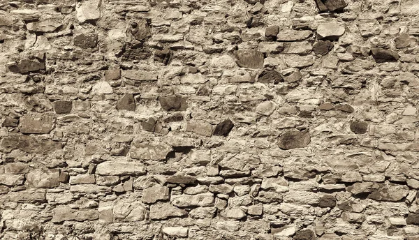 Древняя Стена Камнями Булыжниками Кирпичами Тонизированная Текстура Крупным Планом — стоковое фото