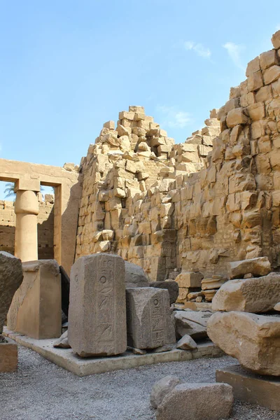 Luxor Egypt October 2012 Ancient Ruins Karnak Temple — Stock Photo, Image