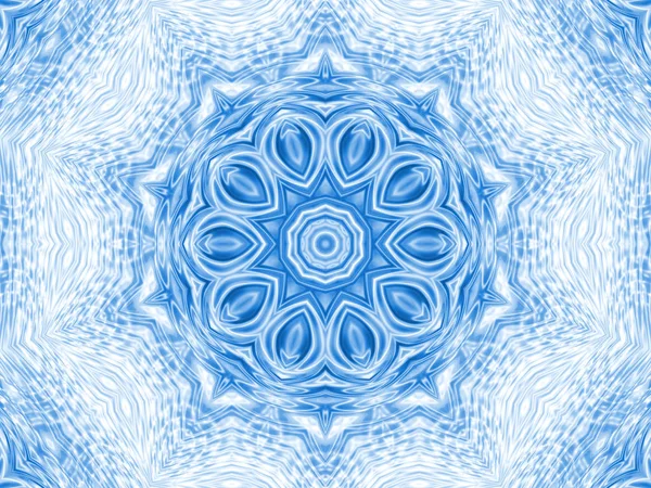 Иллюстрация Абстрактным Синим Концентрическим Рисунком Рябь — стоковое фото