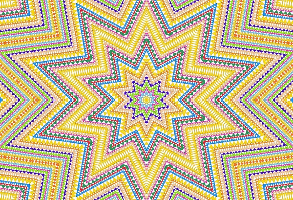 Heldere Abstract Kleurrijk Driehoeken Patroon Van Sterren — Stockfoto