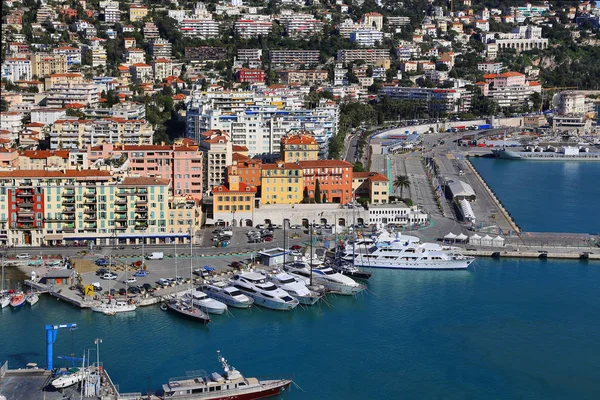 City Nice France Beautiful View Port Nice French Riviera — Stock Photo, Image