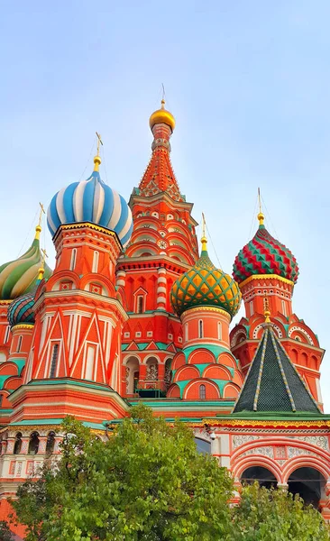 Fragment Uitzicht Saint Basil Cathedral Kathedraal Van Vasili Gezegende Russisch — Stockfoto