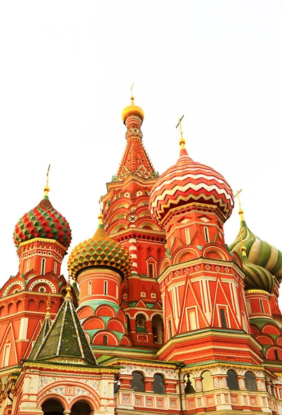 圣罗勒大教堂片断视图 瓦西里大教堂 俄罗斯东正教教堂 现在是一个博物馆 在莫斯科 俄罗斯的红色广场 — 图库照片