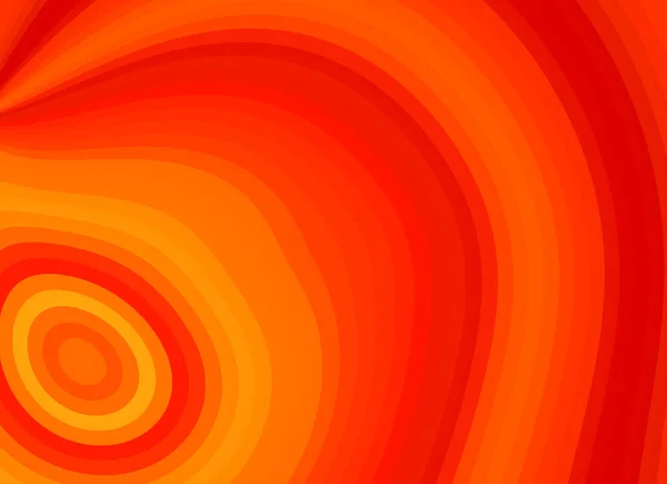 円の曲線パターンの設計のために明るい赤とオレンジの背景 — ストック写真