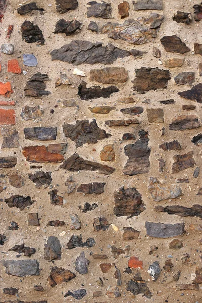 Ancient Wall Stones Bricks Close Texture — Stock Photo, Image