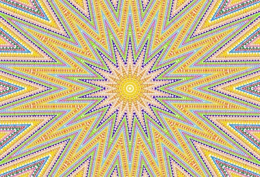 Yıldız parlak soyut renkli üçgenler desen