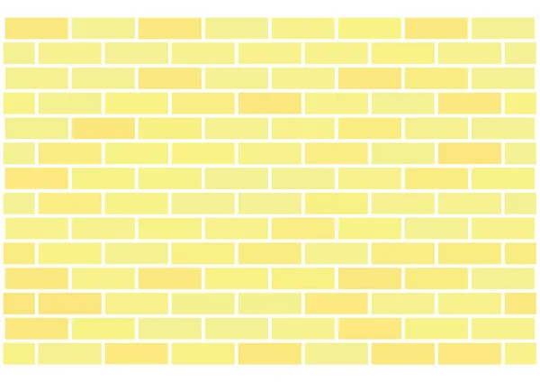 Wall Yellow Bricks Abstract Seamless Vector Background — Stock Vector