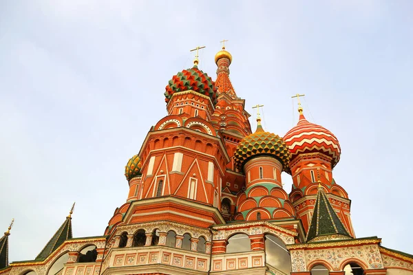 聖ワシリイ大聖堂 大聖堂のヴァシリー ロシア正教教会のビューをフラグメント 現在は博物館 ロシアのモスクワの赤の広場に — ストック写真