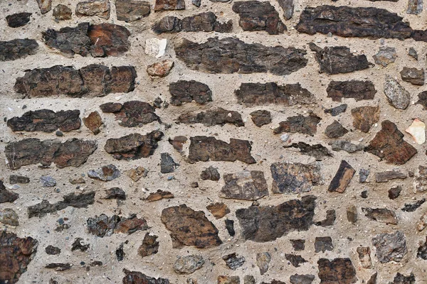 Mur Ancien Avec Pierres Texture Gros Plan — Photo