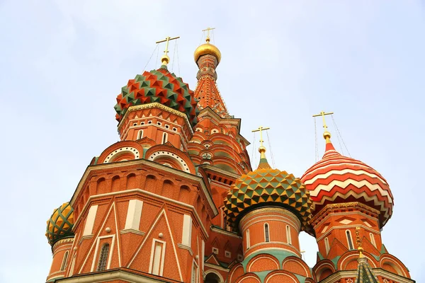 Fragment Widok Saint Basil Cathedral Katedra Wasilij Błogosławionego Rosyjska Cerkiew — Zdjęcie stockowe