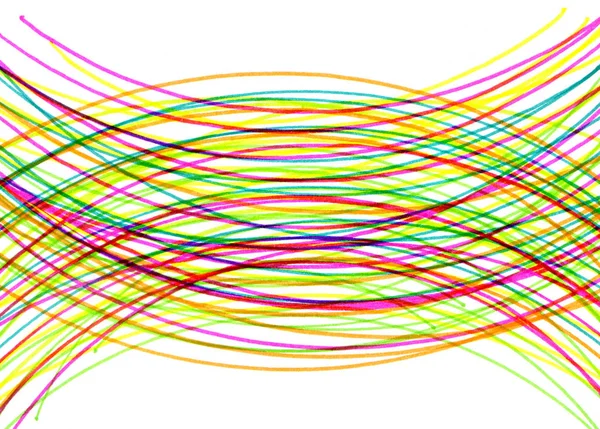Абстрактный Фон Яркими Красочными Дуговыми Пересекающимися Линиями — стоковое фото