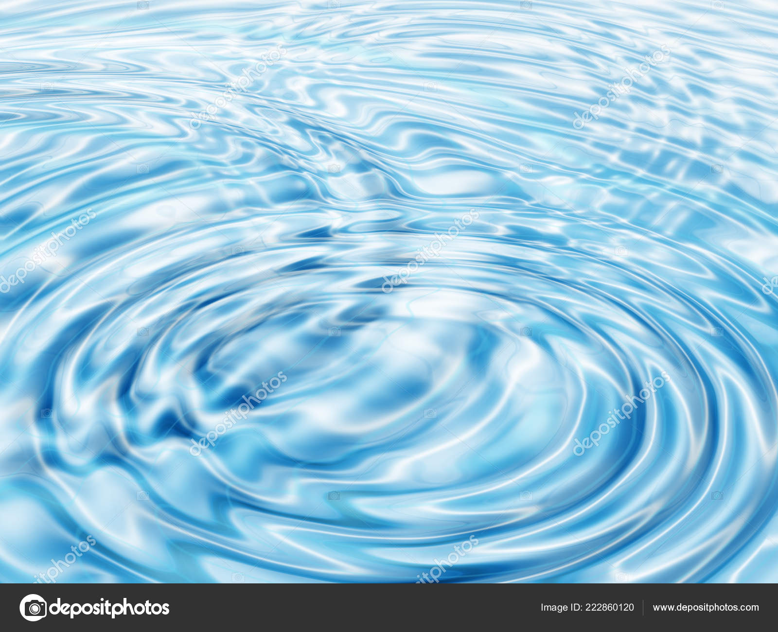 Illustration Abstract Blue Water Ripples — Stock Photo ...