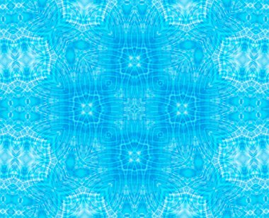 Soyut konsantrik desen ile mavi parlak arka plan 