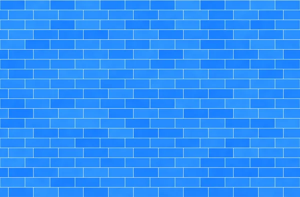 Wall Bright Blue Bricks Abstract Seamless Background — Stock Photo, Image