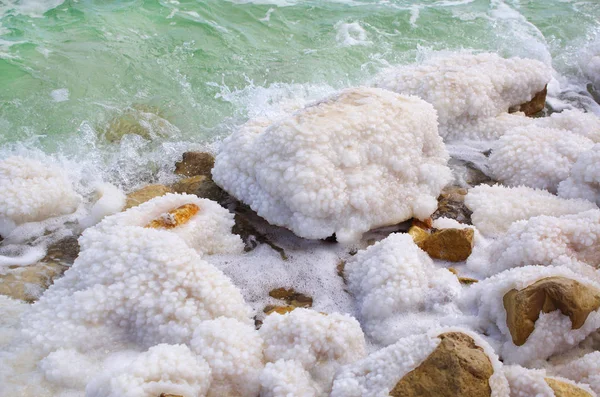 Соль Природного Минерального Образования Мертвом Море Израиле — стоковое фото