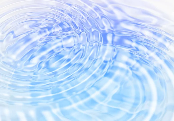 抽象的な青い水の波紋と背景 — ストック写真