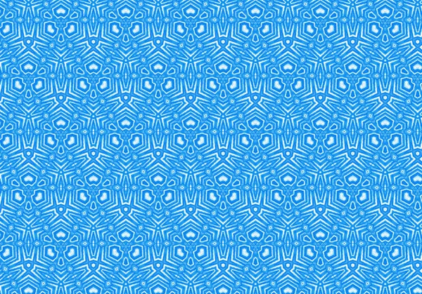 Abstract bright blue repeating pattern — Stock Photo, Image