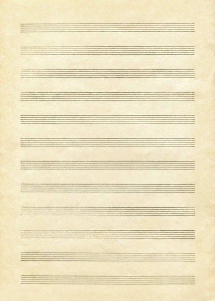 Feuille de papier vierge vintage pour notes de musique — Photo